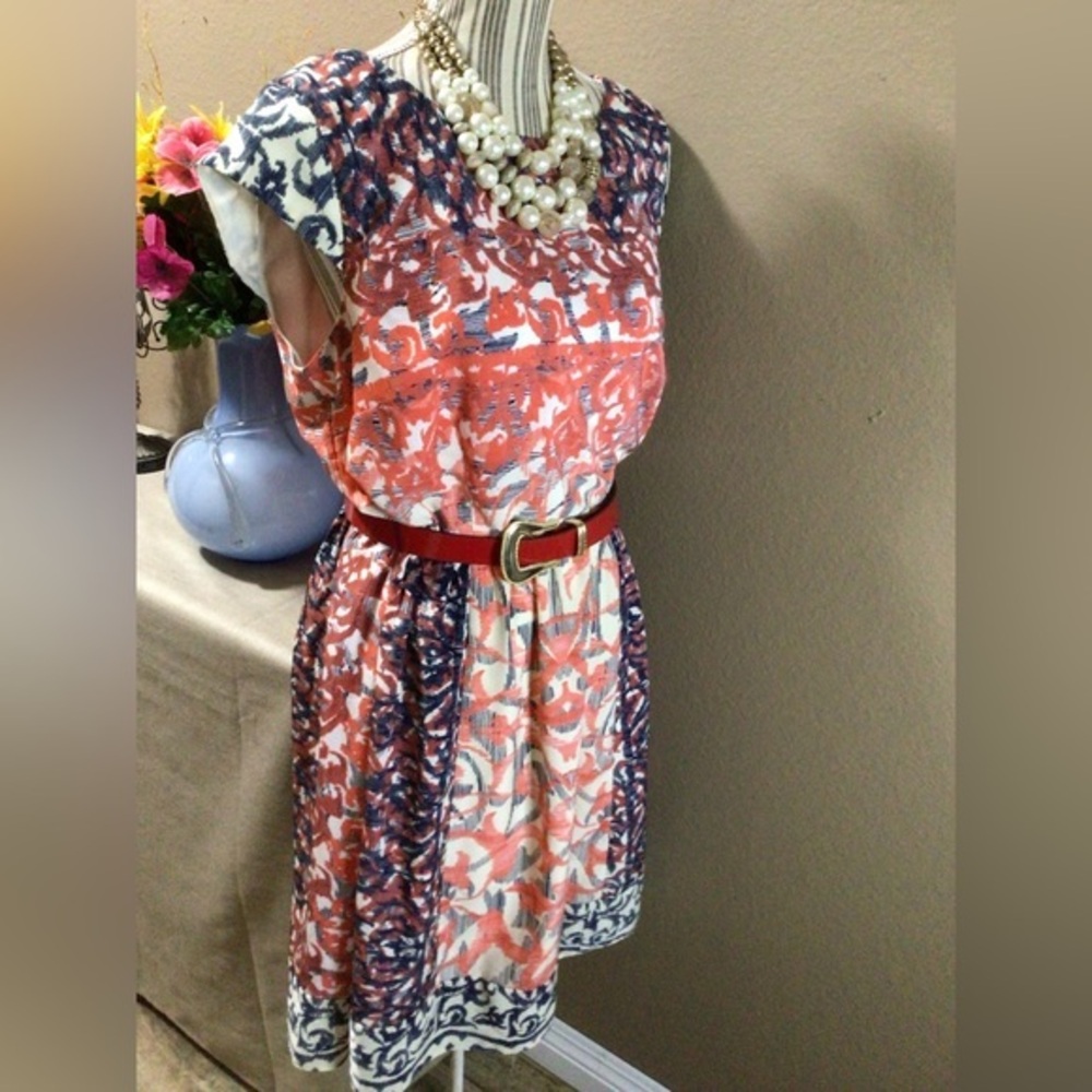 RABBIT RABBIT RABBIT COLORFULL DRESS SIZE 16